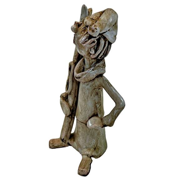 Vintage Dino Bencini Skiing Skier Sculpture Artist Signed Italy 5.5" Figurine - Picture 2 of 5